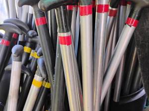 Avirons usagés en aluminium
