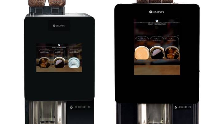 Machine à café commerciale avec écran tactile