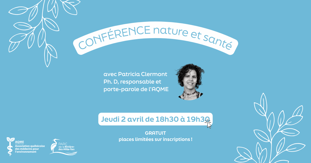 Conférence GRATUITE - La nature et la santé, des liens incontournables